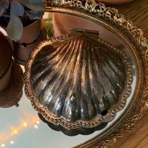 Silver Seashell Trinket Dish